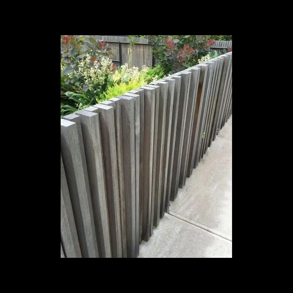 Timber fencing built around residential boundary